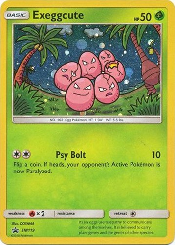 Pokemon Card Promo #SM119 - EXEGGCUTE (holo-foil) - NM/Mint