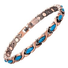 Copper Bracelet with Turquoise Stones