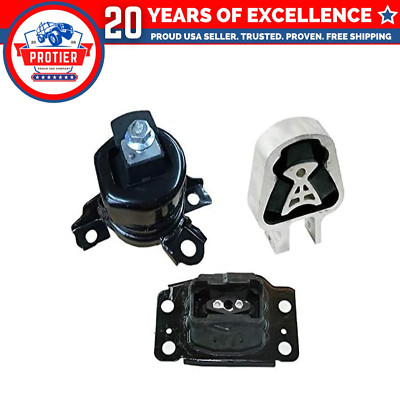 Fits 2013-2016 Ford Fusion 2.5L Engine Motor & Trans Mount 3pc Set