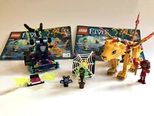 LEGO Elves Azari & the Fire Lion Capture 41192 - 100% Complete, Excellent Cond