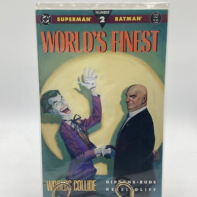B&B Superman Batman World's Finest Issue #2  World s Collide  DC Comics 1990