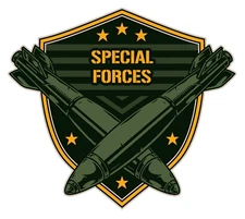 Special Forces Bumper Sticker Military Vinyl Soldier Decal 5"