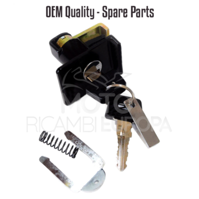 Kit Serrature 2 Clés 3 Cylindres Pour Vespa PX PE Arcobaleno 150 - Piaggio, Marque CRP, Neuf Sous Blister