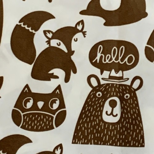 PILLOWFORT Forest Animal Sheet Set Microfiber Brown 3 Piece Twin Owl Bear Fox - Picture 12 of 19