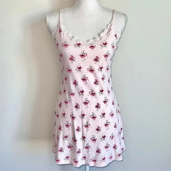 UNDERCOVER Abito slip Victoria's Secret Y2K floreale in cotone