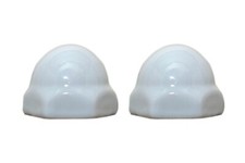 Mansfield Replacement Ceramic Toilet Bolt Caps - Set of 2 - WHITE