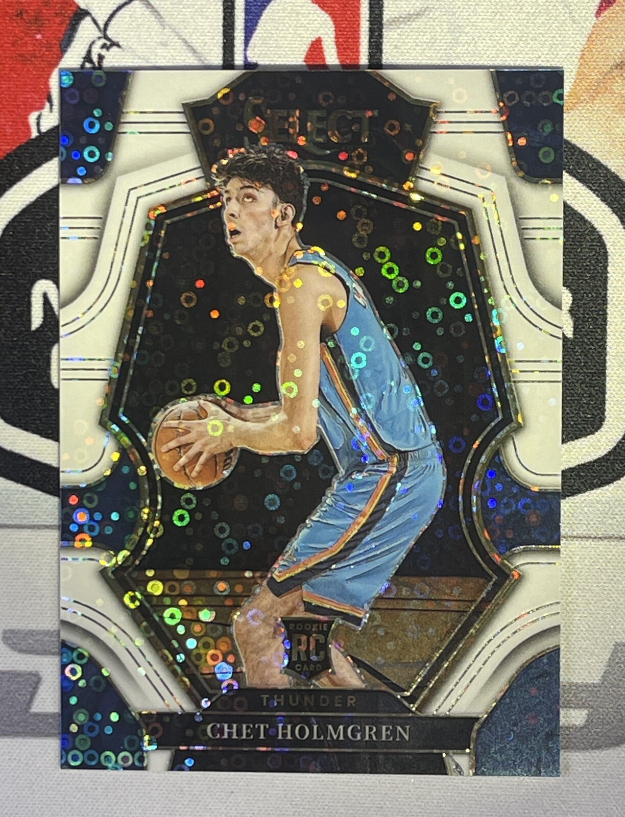 2022-23 Chet Holmgren Panini Select White Disco Prizm 59/75 RC Disco #196
