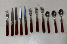 Arte Italica Stainless Steel Set Of  4 Knives,4 Forks, 3 Spoons, 11 Total Italy