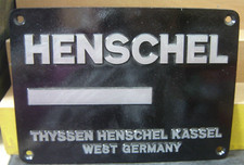 Henschel Lokschild aus Alugu&szlig; 30 x 21cm  "Gebraucht"(926)
