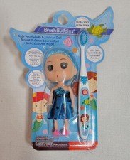 Brush Buddies Girls Kids Mermaids Toothbrush with Blue Fashion Doll