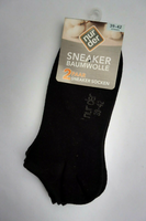 Nur Der 2 Paar Herren Sneaker Socken Baumwolle GröSse 39-42, Schwarz