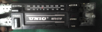 Unic Vintage AM/FM Cassette Car Stereo-Display Model From Retail Store-SHIP 24HR