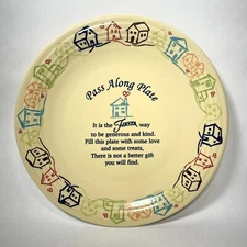 FIESTA Ware IVORY Yellow  11 1/2" PASS ALONG Server PLATE Fiestaware Retired