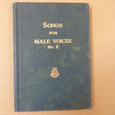 vocal SONGS FOR MALE VOICES No 2 , 3. impression