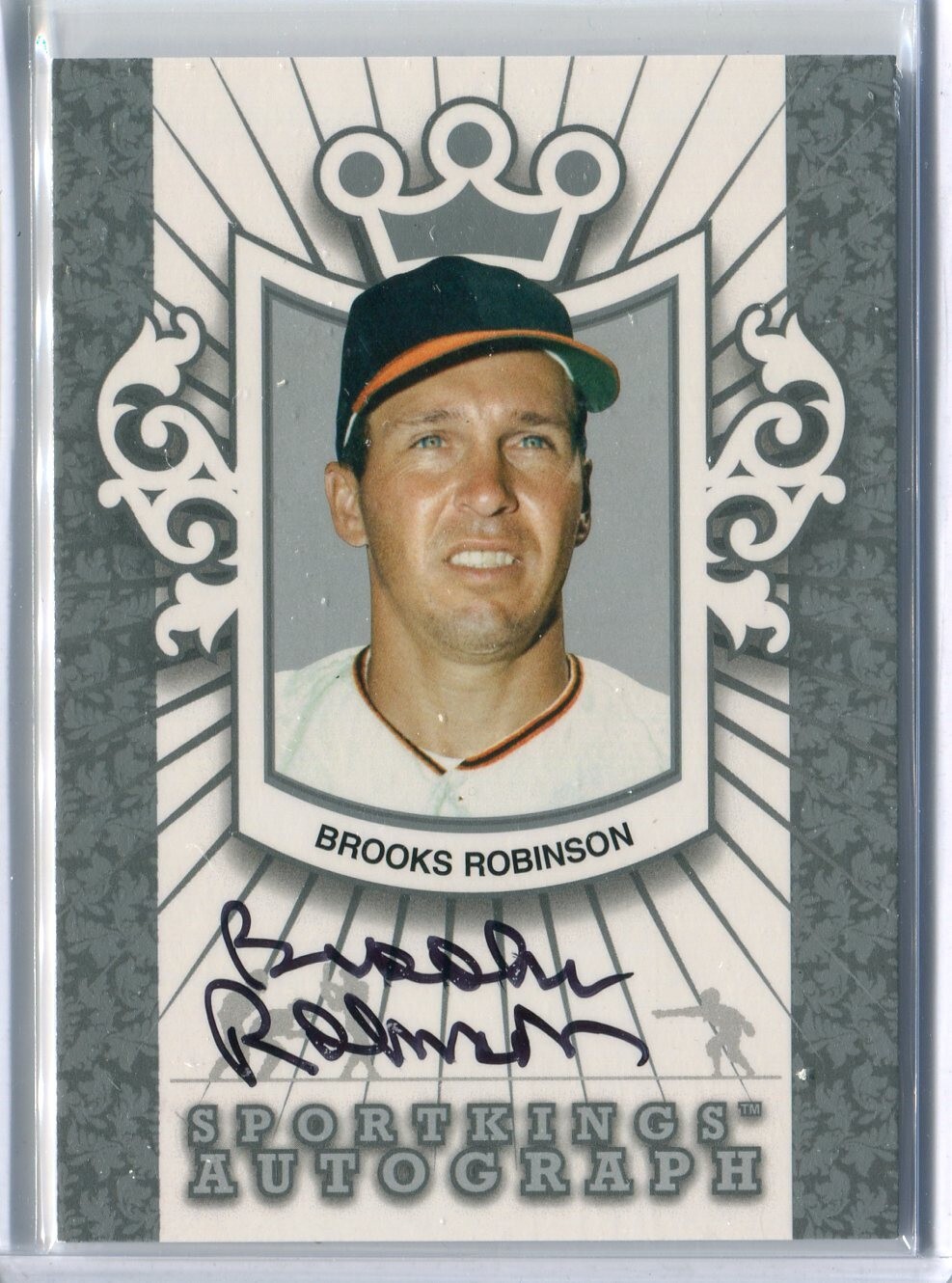 2013 ITG SportKings Gum Series F Brooks Robinson SILVER AUTO AUTOGRAPH