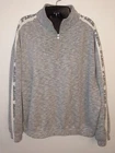 Victoria’s Secret Pink Women's Medium M Gray Sweatshirt Half Zip Long Sleeve
