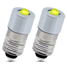 2 Pack Bright White LED 5W E10 Screw Base Bulb for 3V Realist ViewMaster Viewers