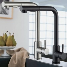 Miscelatore Rubinetto Cucina Estraibile Doccetta Monocomando Lavello Alta Canna