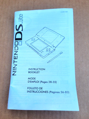 NINTENDO DS LITE INSTRUCTION BOOKLET ONLY NO GAMES | eBay