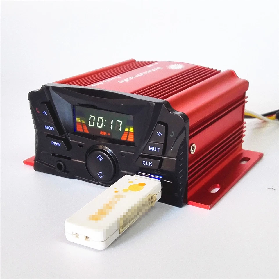 UTV ATV Speakers Audio Bluetooth Stereo System Wireless Bluetooth hands-free - Imagem 4 de 4