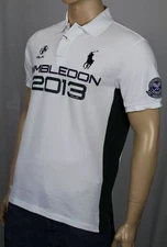 Ralph Lauren RLX Big Pony White Green Wimbledon Shirt NWT $145