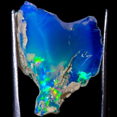 100% Natural Ethiopian Opal Rough Jumbo Fire Flash Gemstone 24x20x10mm 12.75Cts