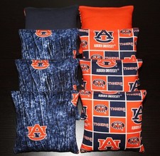 AUBURN TIGERS AU Cornhole Bean Bags ALL WEATHER Plastic Resin Filled Waterproof 