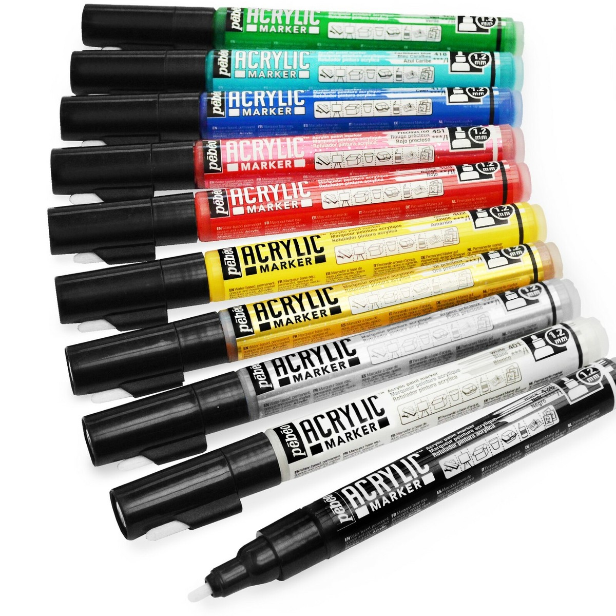 Pebeo Deco Acrylic Paint Marker Bullet Nib Includes Replacement  Nib