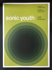 Sonic Youth 5th Nov 1986 Gig Double-Sided Poster Beastie Boys
