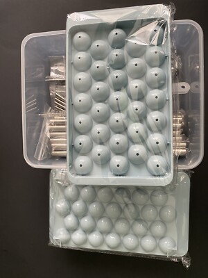 3 Round Ice Cube Ball Maker 33 Grid Tray Sphere Mold Bar Cocktails DIY + Melon