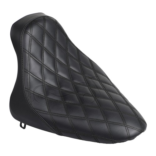 Asiento de conductor solo negro apto para Harley Softail Springer FXSTS Fat Boy FLSTF - Imagen 4 de 15