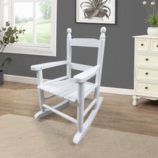 Children's Rocking White Chair Indoor or Outdoor Suitable for Kids Durable