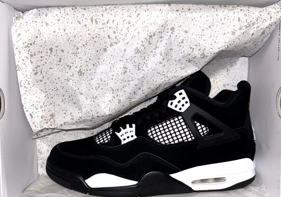 Jordan 4 Retro White Thunder FQ8138-001 Brand New With Box Men's