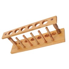  Laboratory Test Tube Stand Wooden Test Tube Rack Lab Test Tube Holder 6 Hole 6