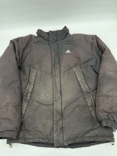 Vintage Adidas Equipment Jacket Mens L Black Down Puffer Logo 90s Preowned
