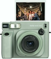 Fujifilm Instax Wide 400 Instant Camera Sage Green Auto Exposure Timer
