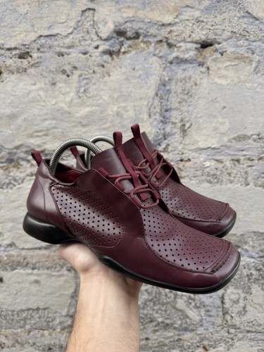 Vintage Prada Perforated Leather Shoes Size 37 Made in Italy - Picture 1 of 17