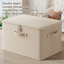 Stackable Storage Box with Lock Secure Odor Proof Container Organiser Bin Washab