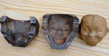 ANCIEN Moule Matrice Tête  Poupée  en Bronze numerote