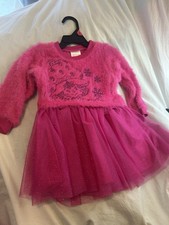 Bright Pink Toddler Girls Dress 18M Strawberry Shortcake