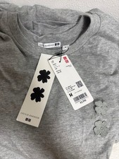UNIQLO x Cecilie Bahnsen Frill T Shirt Dress Gray M Floral Japan Authentic
