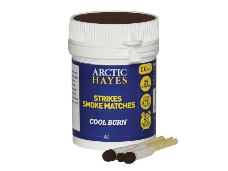Arctic Hayes Strikes Smoke Matches Tub of 25 - Perfect for Testing