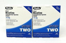 Rugby Clear Nicotine 14mg Transdermal Patch-STEP 2-PACK OF 2