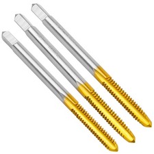 3 PCS 632 UNC Thread Tap Set Right Hand M2 HSS Milling Taper Plug Bottom