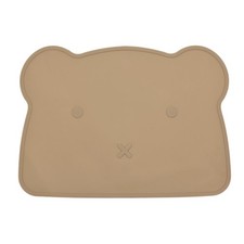 Silicone Pet Feeding Mat Waterproof Dogs Cat Food Mat Feeding Tray Light Brown