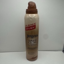 Jergens Natural Glow Foaming Medium to Tan Quick-Dry Self-Tanner 6.25 Fl oz New