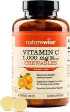 Extra Strength Vitamin C Chewable 1000Mg for Adults - Natural Orange Flavor - Im