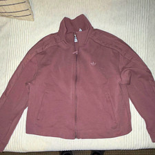 adidas Originals Women s Pink Full Zip Track Jacket w/ Pockets Size S