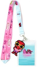 NEW Marvel Deadpool Funko Pop Unicorn Floatie Vinyl Lanyard Keychain Badge