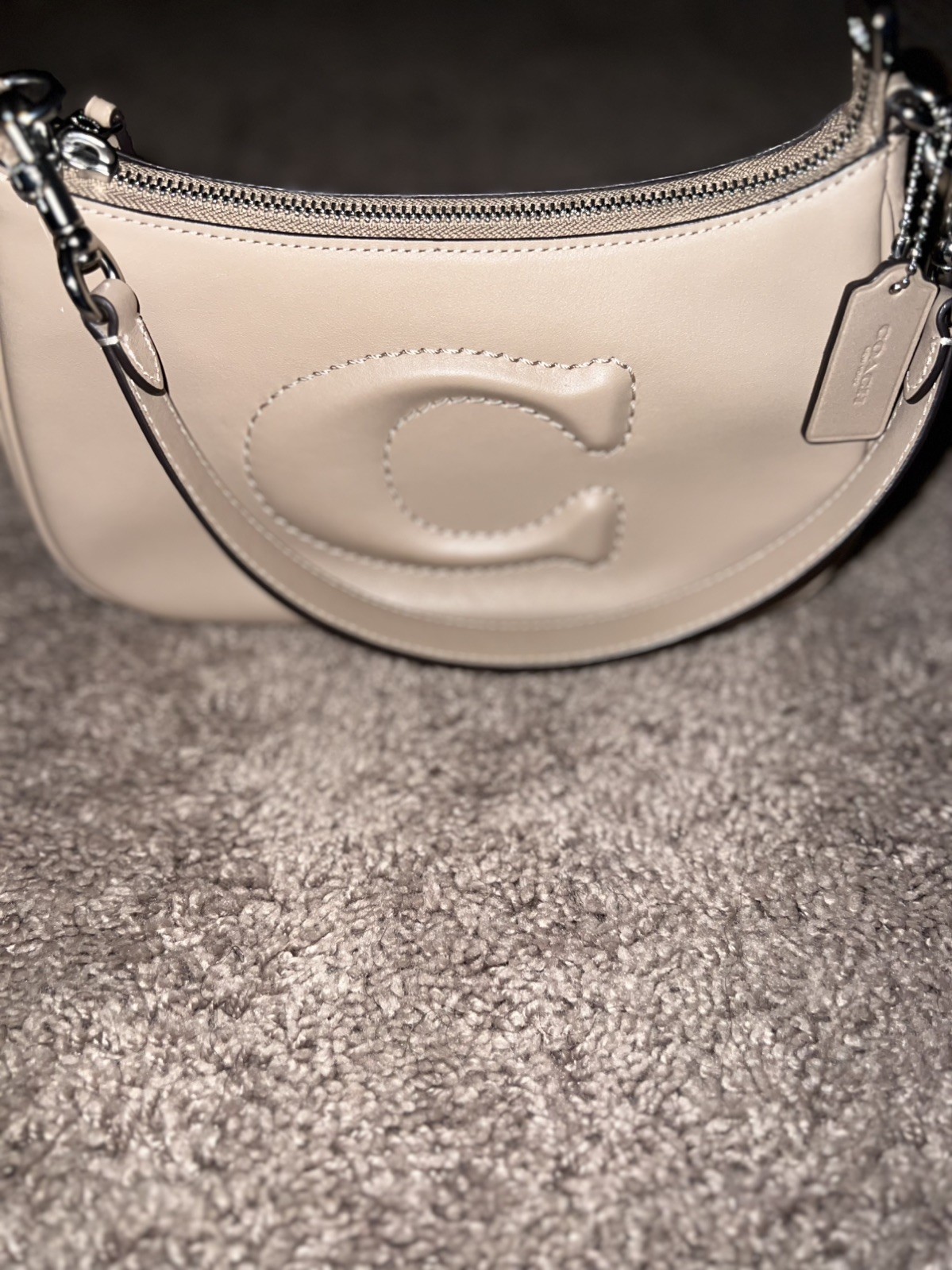 NWT Coach Teri Shoulder Bag In Signature Quilting In Smooth Leather